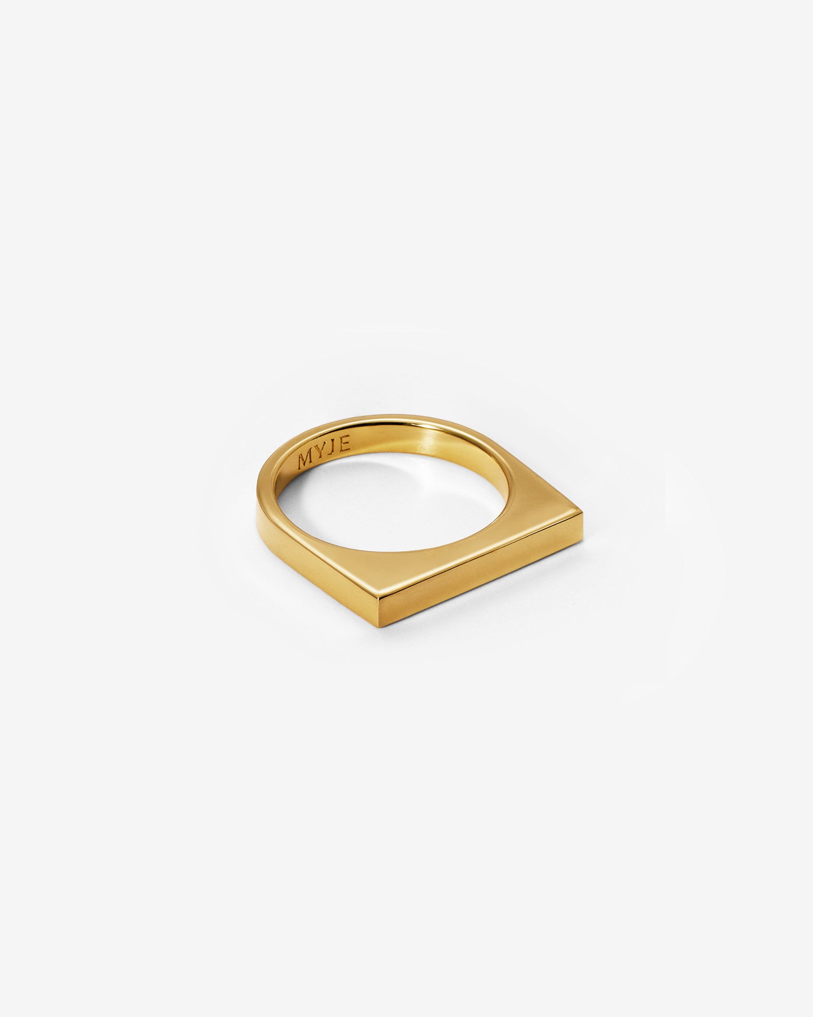 Block Ring Gold